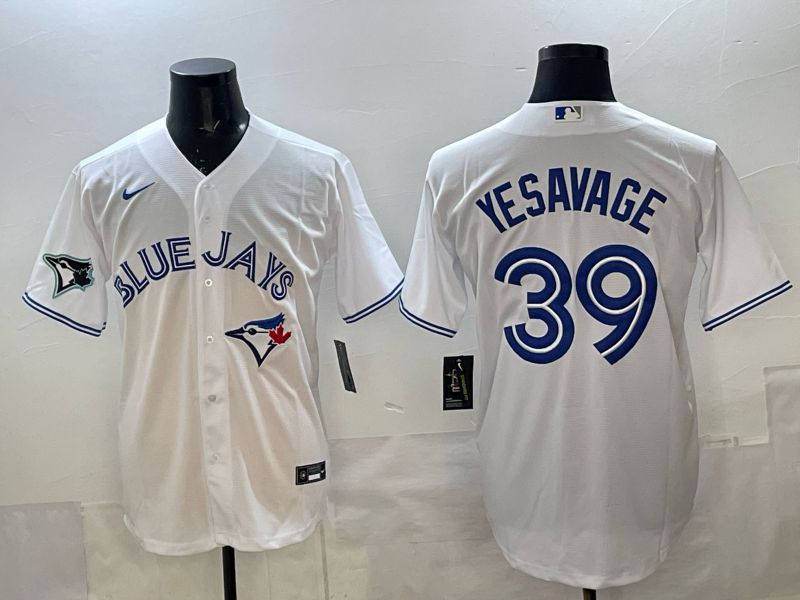 Men 2025 Toronto Blue Jays #39 Yeaavage White Game Nike MLB Jersey style 04->toronto blue jays->MLB Jersey